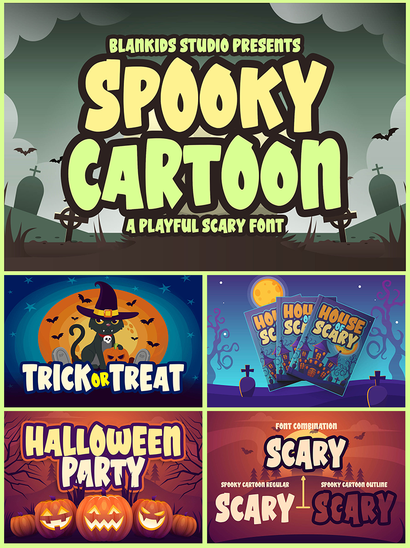 Spooky Cartoon Font