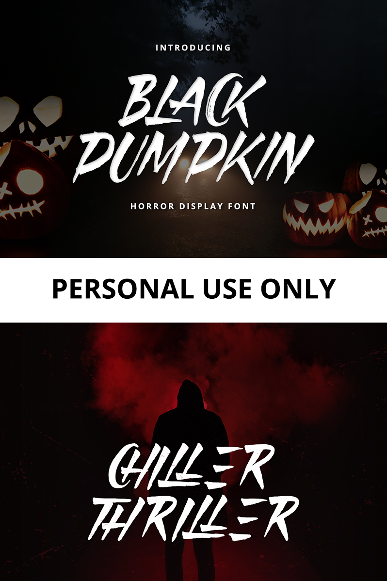 Black Pumpkin Font