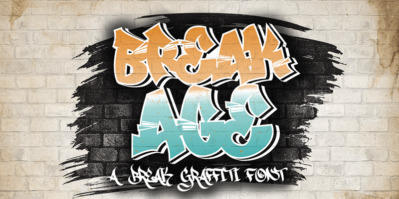 Break Age Graffiti Font