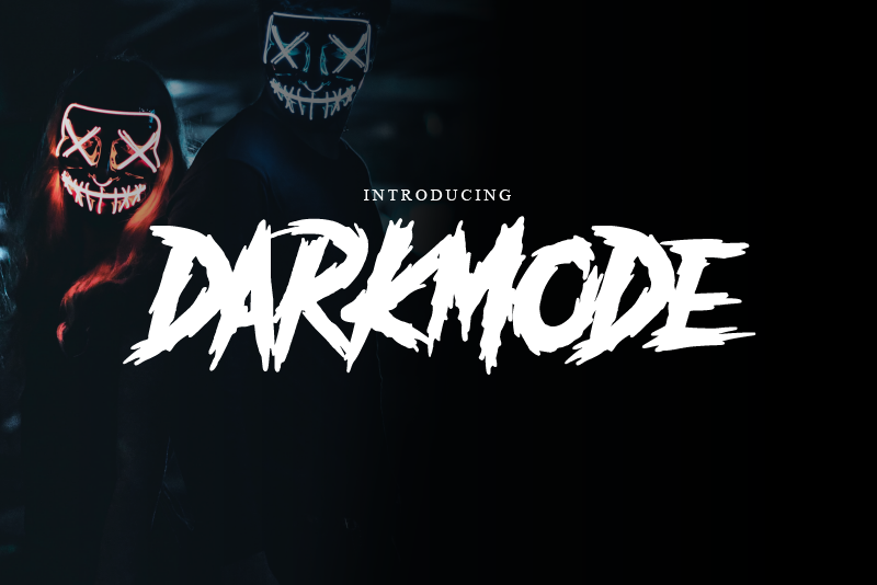 Darkmode Font