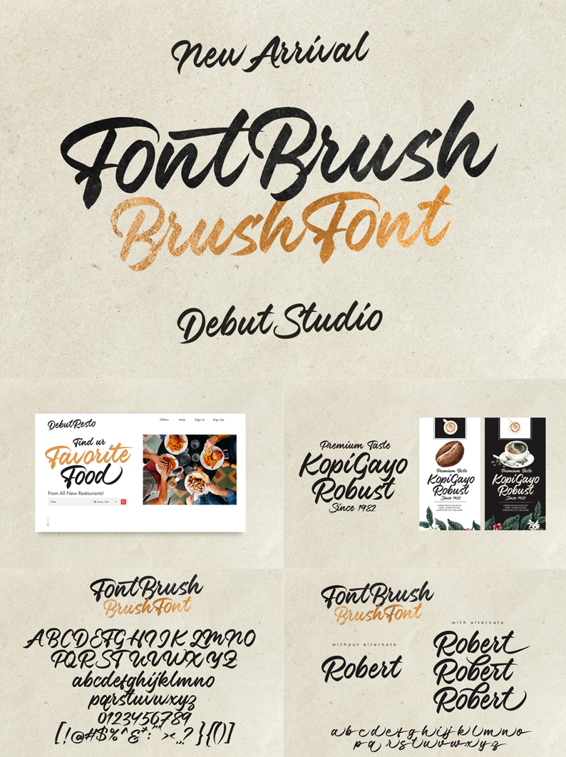 Font Brush Font