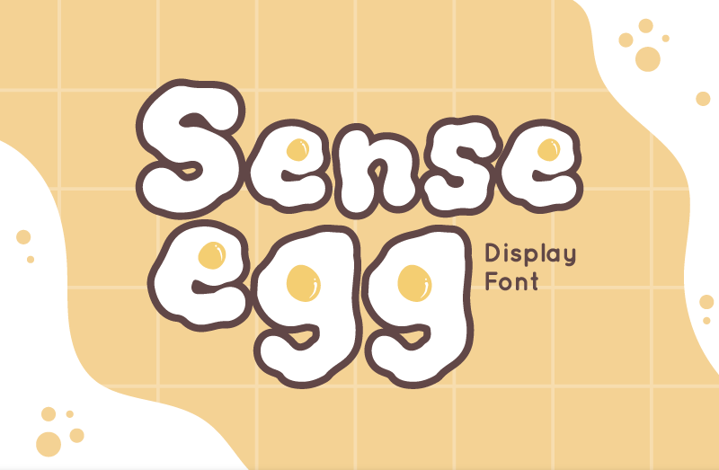 Sense Egg Font