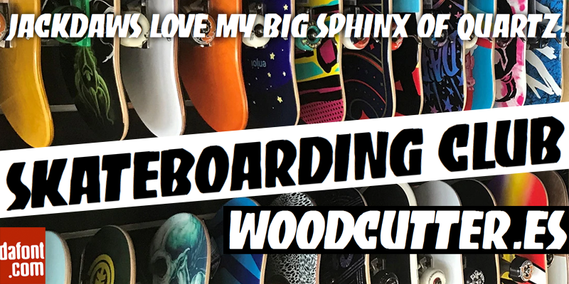 Skateboarding Club Font