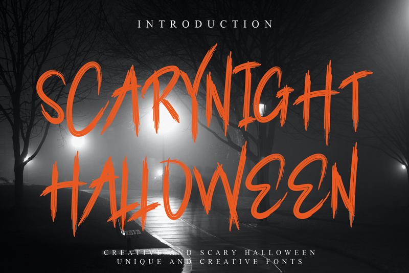 Scarynight Halloween Font