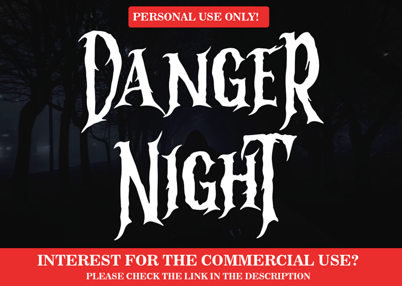 Danger Night Font