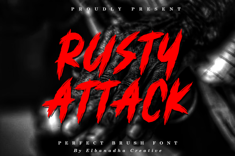 Rusty Attack Font