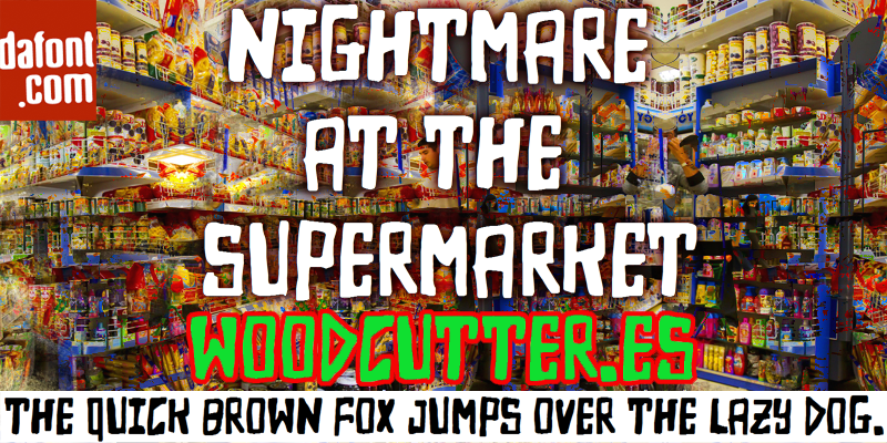 Nightmare at the Supermarket Font