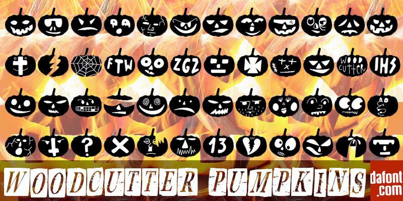 Woodcutter Pumpkins Font