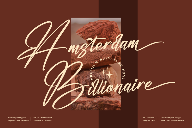 Amsterdam Billionaire Font