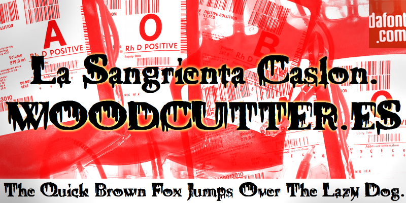 La Sangrienta Caslon Font