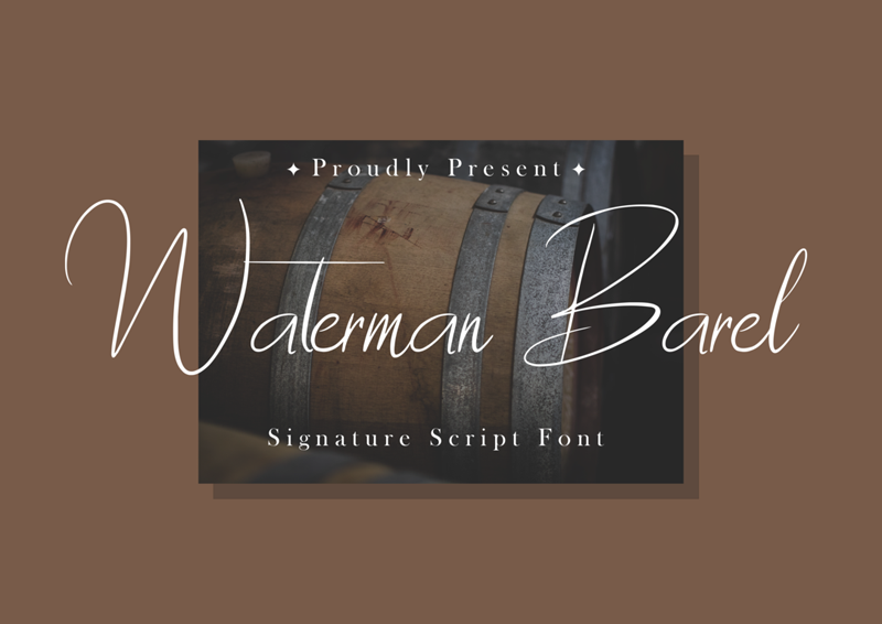 Waterman Barel Font