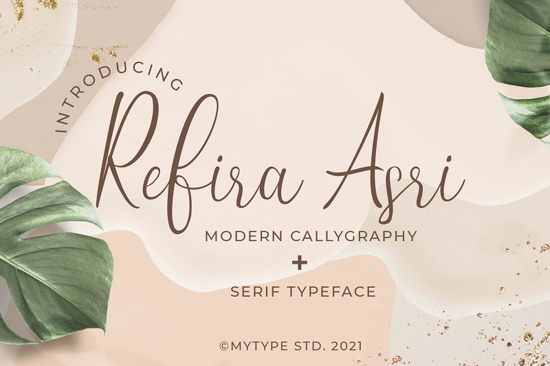 Refira Asri Script Font