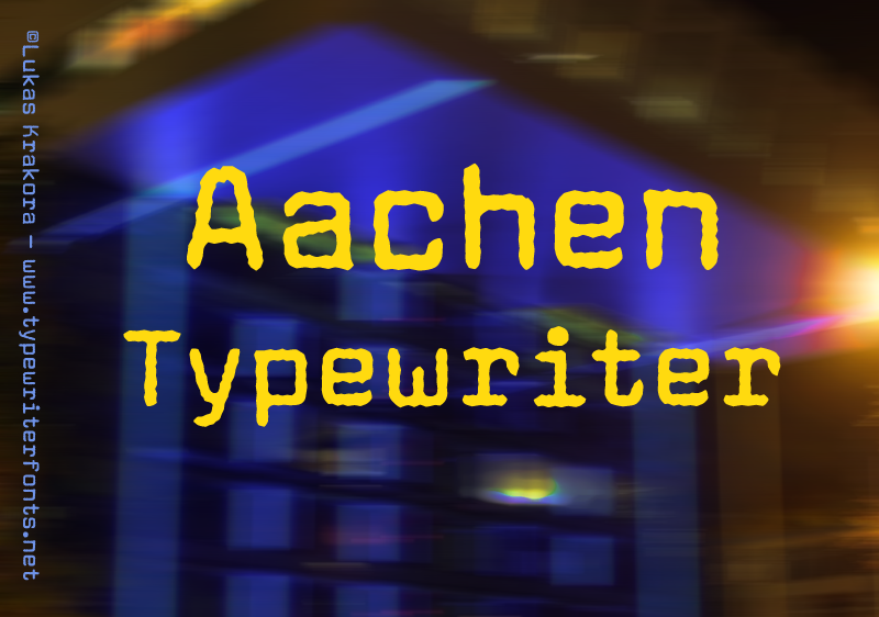 Aachen Typewriter Font