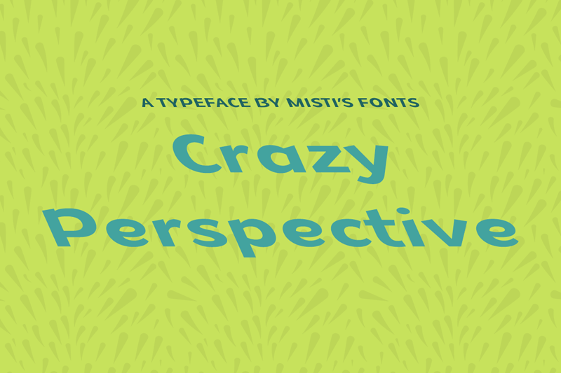 Crazy Perspective Font