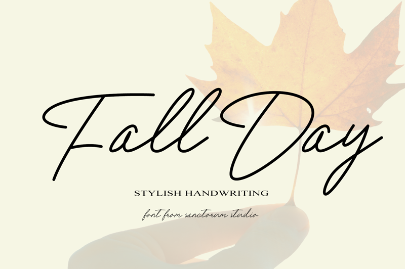 Fall Day Font