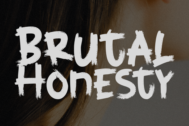 Brutal Honesty Font