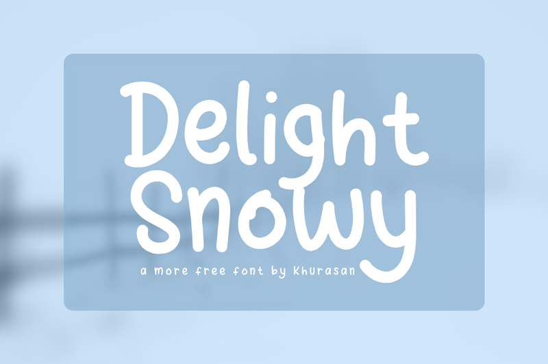 Delight Snowy Font