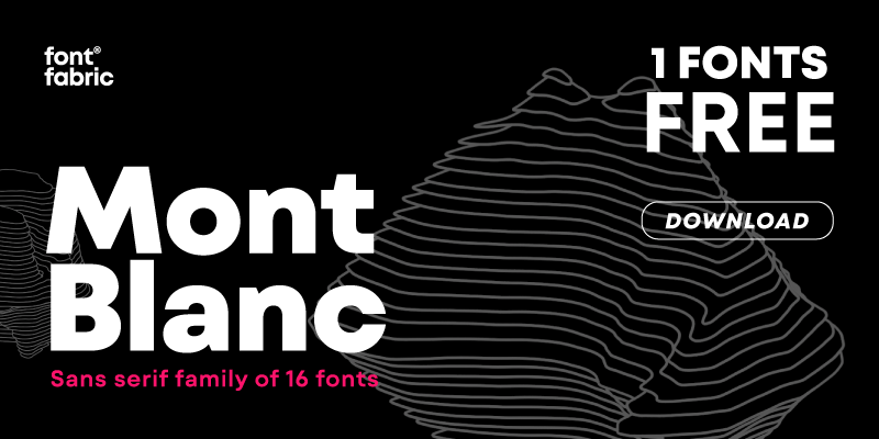 Mont Blanc Font