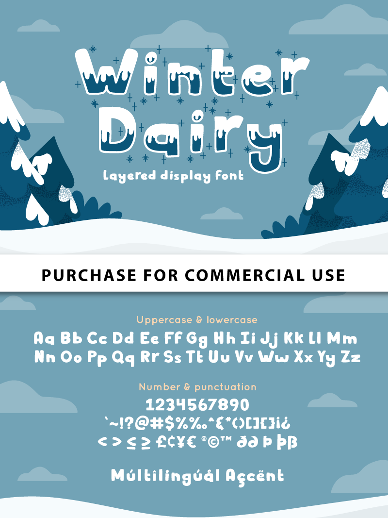 Winter Dairy Font