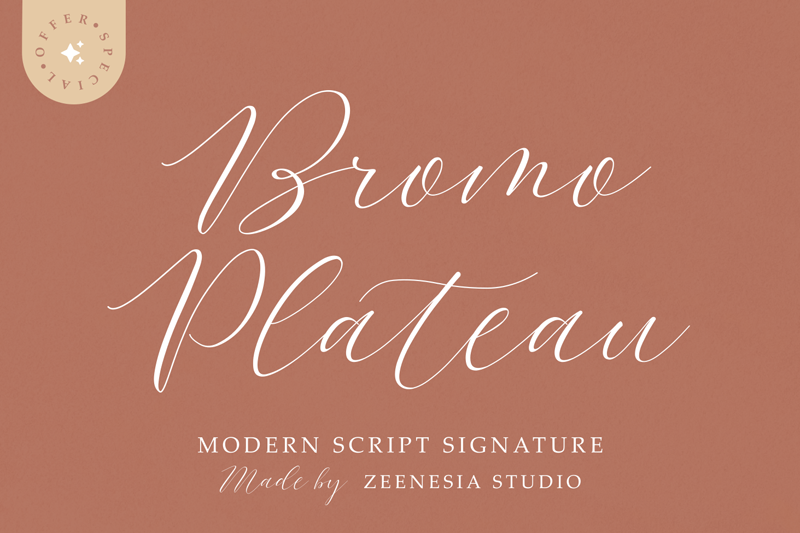 Bromo Plateau Script Font