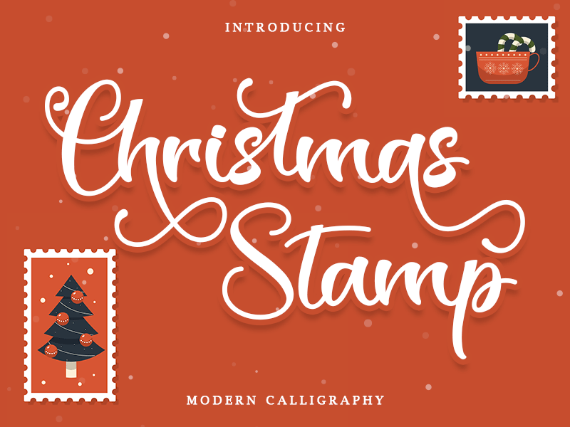 Christmas Stamp Font