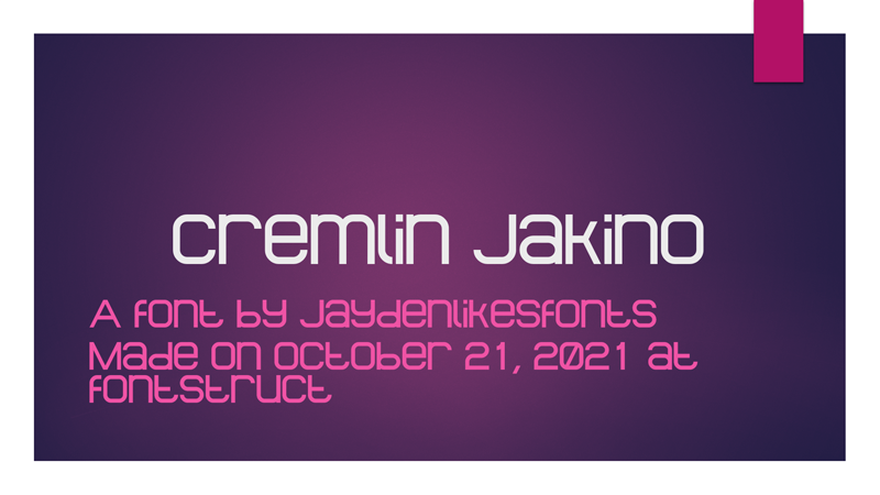 Cremlin Jakino Font