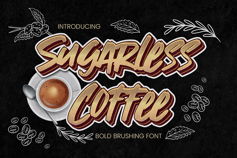 Sugarless Coffee Font