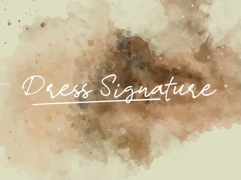 d Dress Signature Font