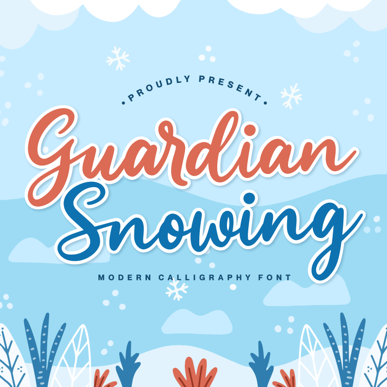 Guardian Snowing Font