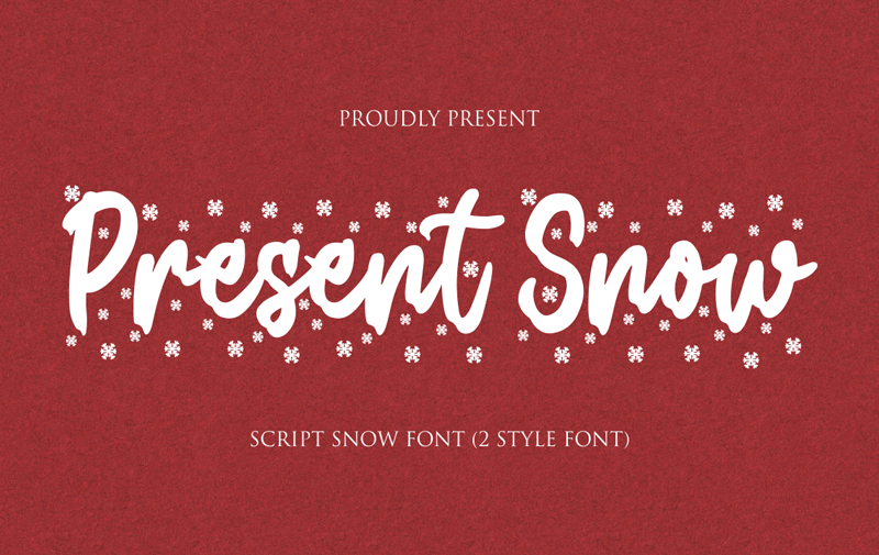 Present Snow Font