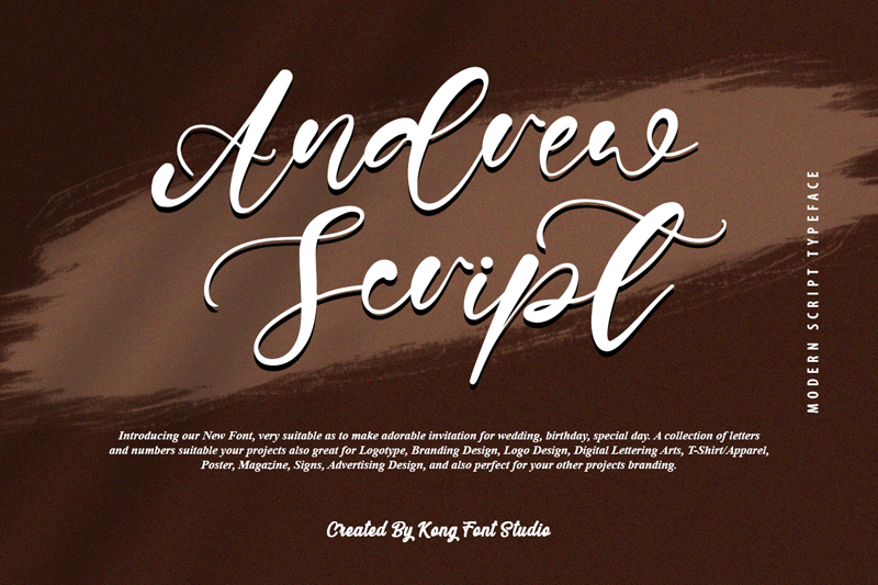 Andrew Script Font