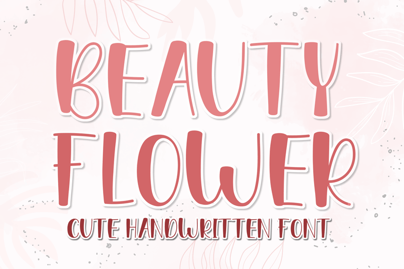 Beauty Flower Font