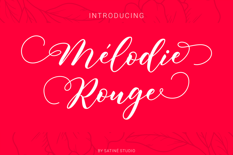 Melodie Rouge Font