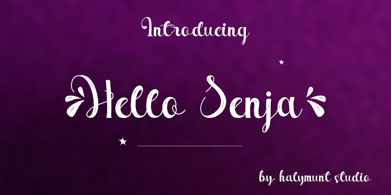 Hello Senja Font