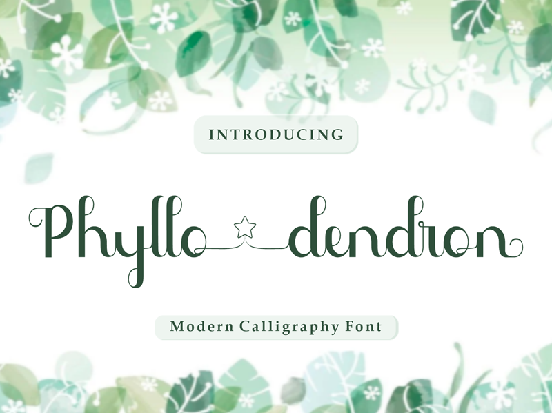 Phyllodendron Font