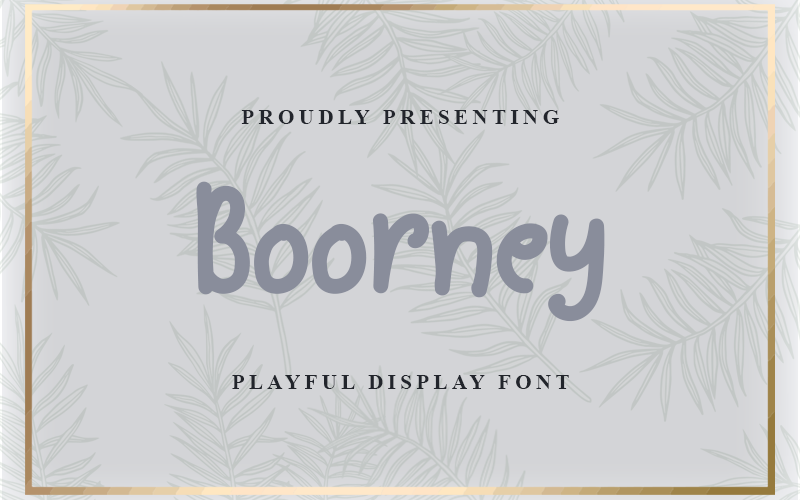 Boorney Font