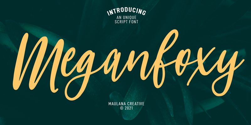 Meganfoxy Font