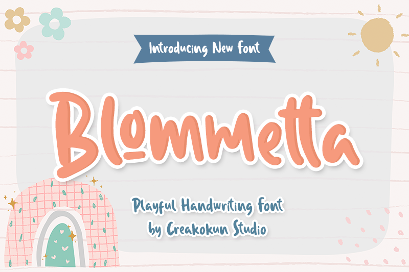 Blommetta Font