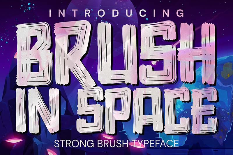 Brush In Space Font