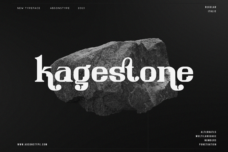 Kagestone Font