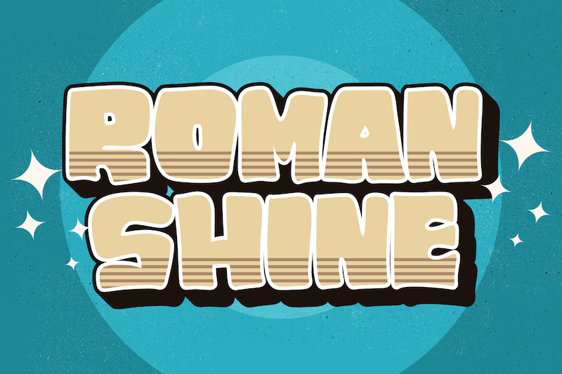 Roman Shine Font