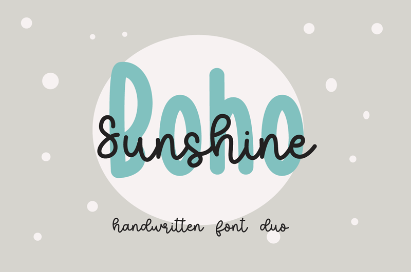 Boho Sunshine Script Font
