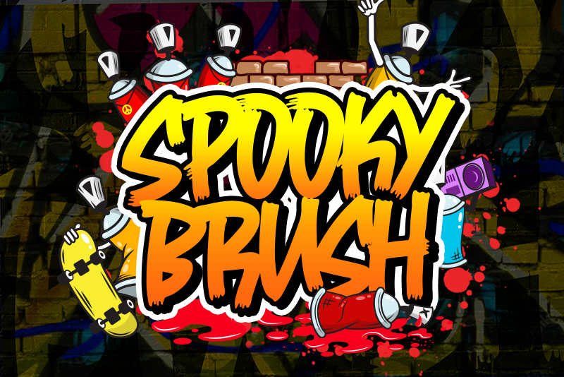 Spooky Brush Font