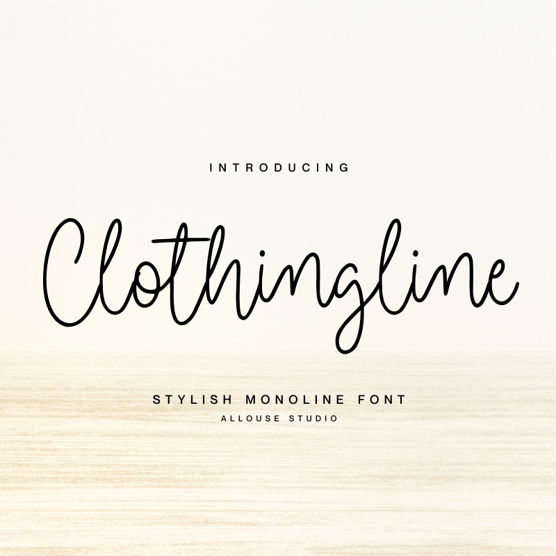 Clothingline Font