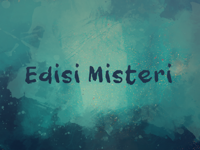 e Edisi Misteri Font