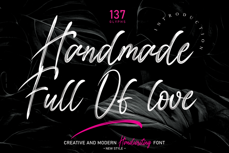 Handmade Full Of Love Font