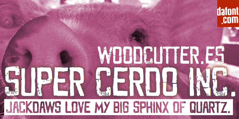 Super Cerdo Inc. Font