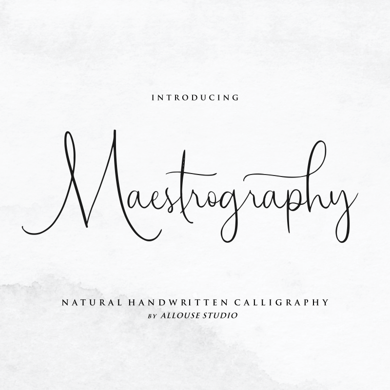 Maestrography Font