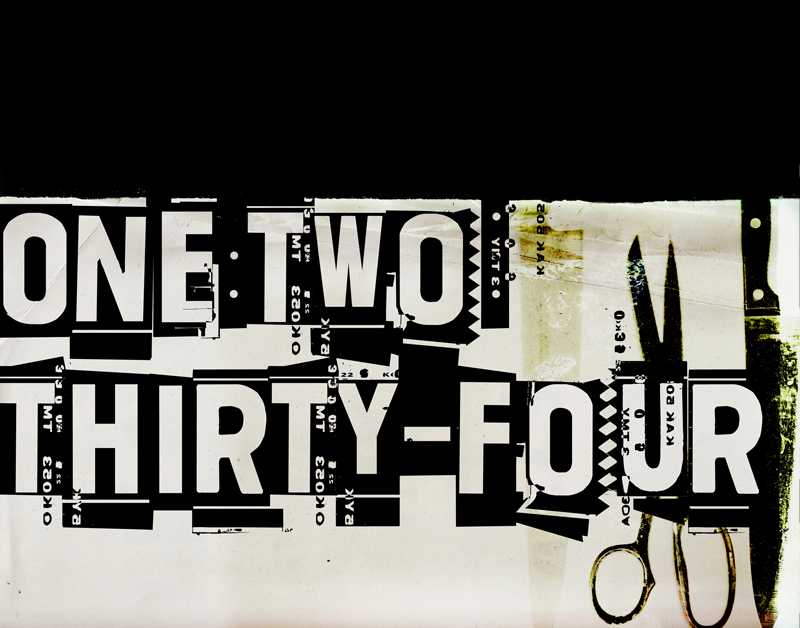 One two thirty-four Font