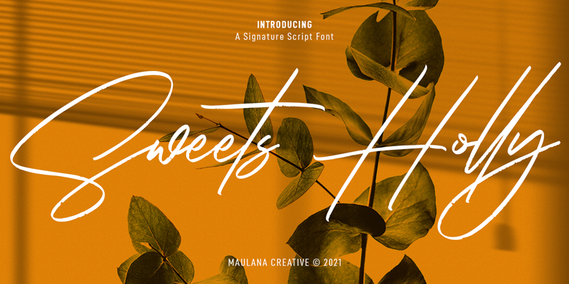 Sweets Holly Font